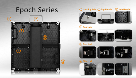 P3.91 Ultra Thin Light Weight Indoor Rental LED Display Led Screen For Stage , Fast Installation