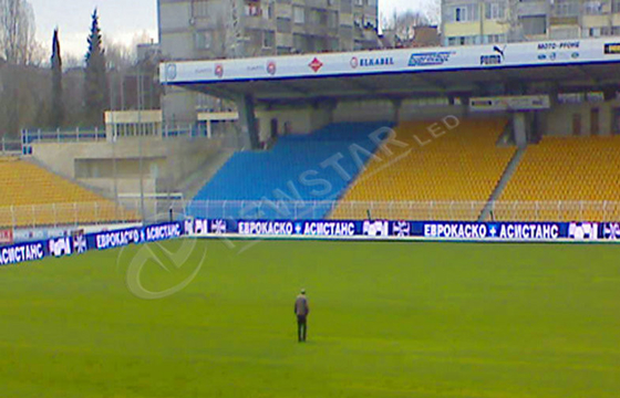 High Definition P10 Stadium Perimeter LED Display for Advertising , 10000dots/sqm