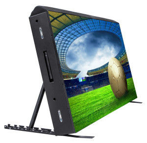 في الهواء الطلق IP65 كامل اللون أدى الشاشة P10 الحديد 960 * 960mm مصلحة الارصاد الجوية 3 في 1