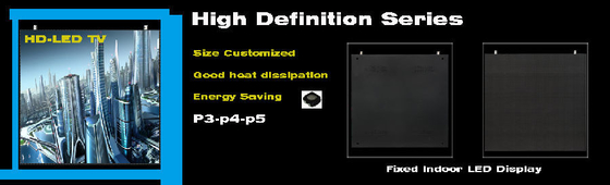 HD شاشات LED عالية السطوع فيديو CE ، شاشة الإعلان LED 4 مم