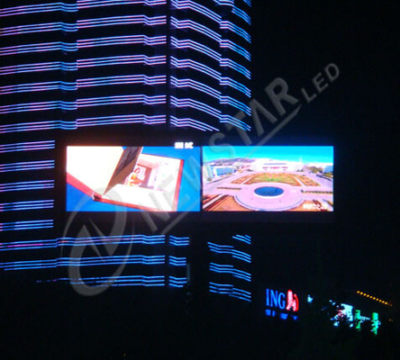 ماء سطوع P10 لوحة شاشة LED في الهواء الطلق 320 × 160 مم